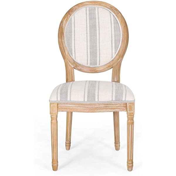 Christopher Knight Home Phinnaeus Beige Fabric Dining Chair (Set of 2), 2-Pcs Set Beige 2-Pcs Set