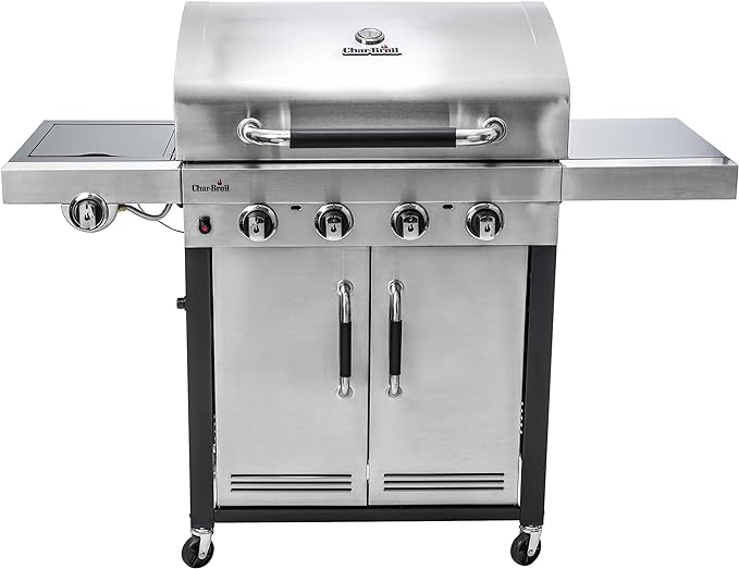 Char-Broil 140895 Advantage Series 445S - 4 Burner Gas Barbecue Grill with TRU-Infrared Technology, Stainless Steel Finish