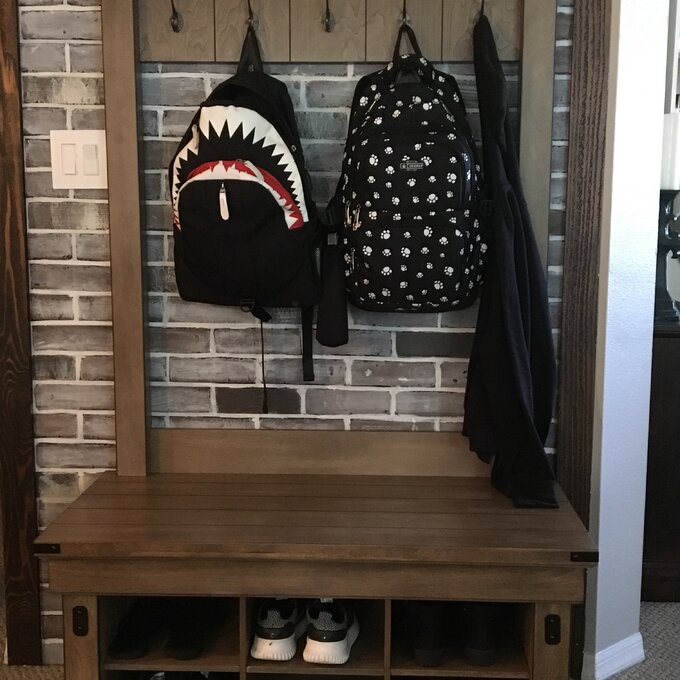 【Furniture】Lauver 40'' Wide Hall Tree with Shoe Storage