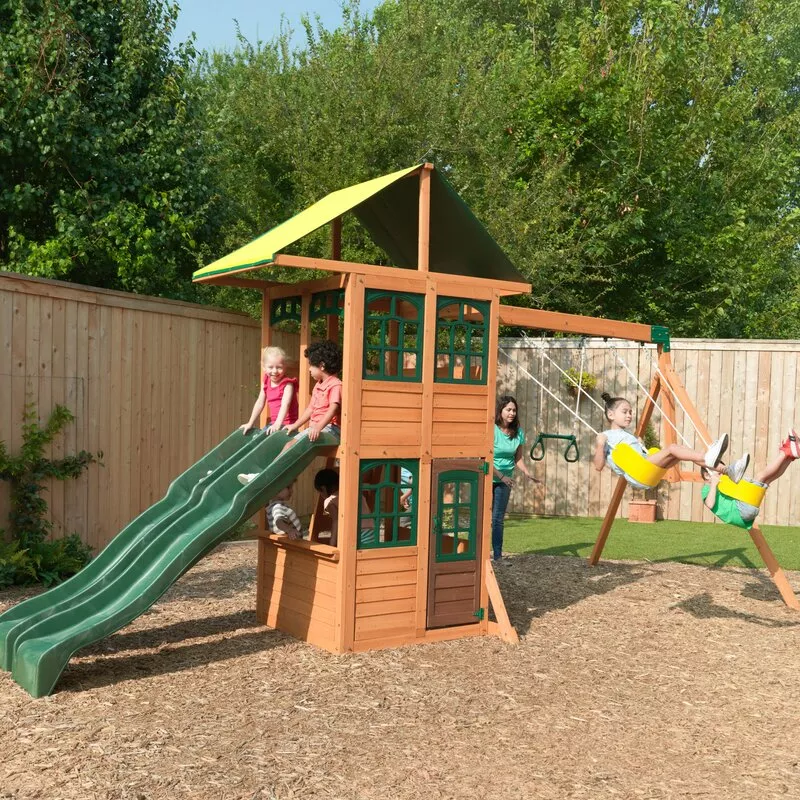 TREASURE COVE WOODEN SWING SET