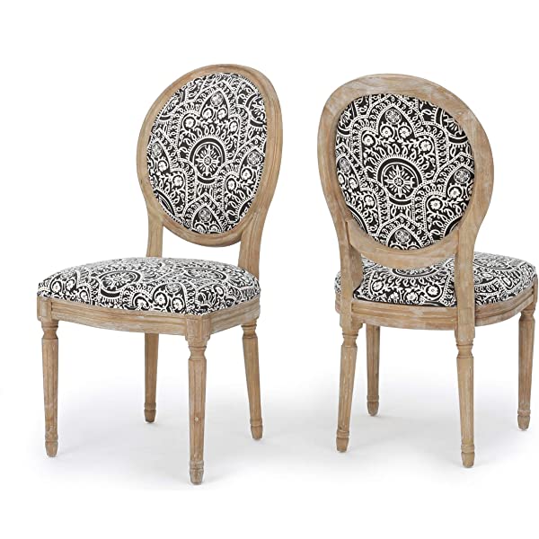 Christopher Knight Home Phinnaeus Beige Fabric Dining Chair (Set of 2), 2-Pcs Set Beige 2-Pcs Set