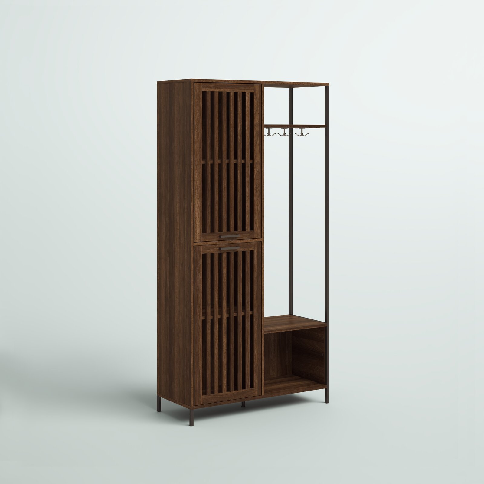 【Furniture】Mcquillen 36'' Wide Hall Tree with Shoe Storage