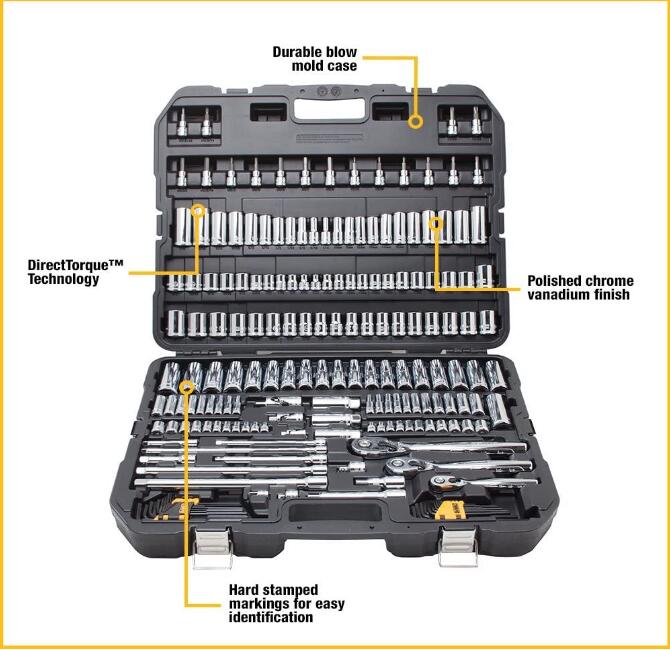 DEWALT Mechanics Tool Set, 192-Piece (DWMT75049)