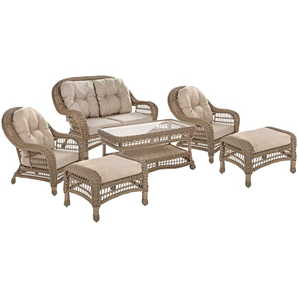 W Unlimited Saturn Collection Outdoor Garden Patio Chair Light Brown 1 Chair