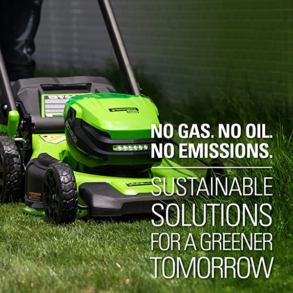 Greenworks Pro 80V 21 inch Cordless Push Lawn Mower, Includes Two 2Ah Batteries and Charger, GLM801601 (2) 2Ah Batteries Push