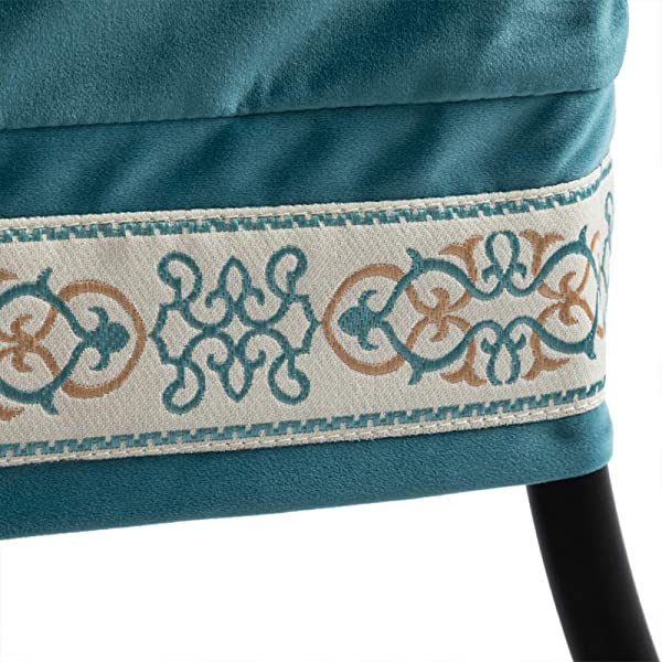 AbocoFur Modern Large Cotton Fabric Lazy Chair,Accent Contemporary Lounge Chair, Single Steel Frame Leisure Sofa Chair with Armrests and A Side Pocket, Beige