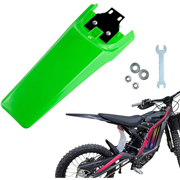 Modified Extended Longer Rear Fender FIt to Sur-Ron Light Bee X And S. Extra Long Dirt Pit Mudguards for SURRON. black