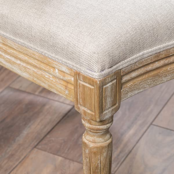 Christopher Knight Home Phinnaeus Beige Fabric Dining Chair (Set of 2), 2-Pcs Set Beige 2-Pcs Set