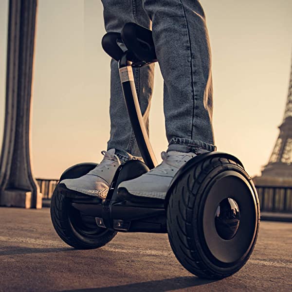 Segway Ninebot S and S-Max Smart Self-Balancing Electric Scooter with LED Light, Powerful and Portable, Compatible with Gokart kit Ninebot S, Black