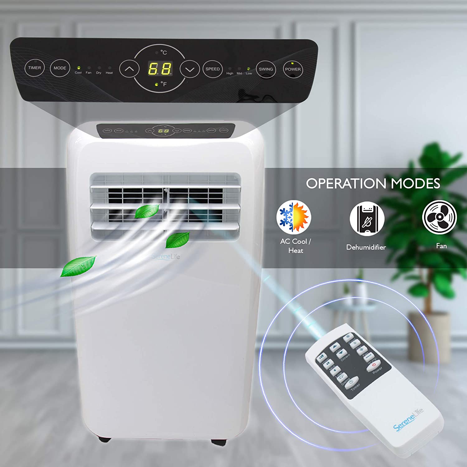 SereneLife SLACHT108 Portable Air Conditioner