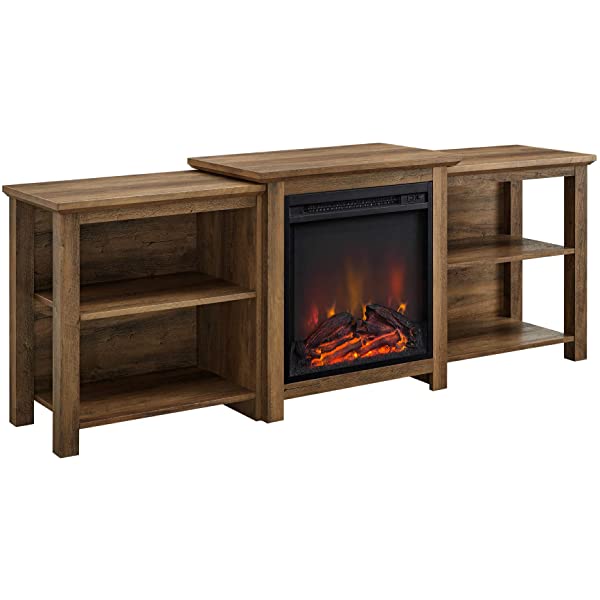 Walker Edison Wren Classic 4 Cubby TV Stand for TVs up to 65 Inches, 58 Inch, Black Black 58 InchTV Stand