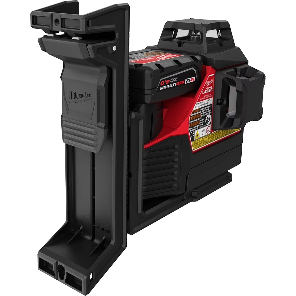 Milwaukee M12 12-Volt Lithium-Ion Cordless Green 250 ft. 3-Plane Laser Level Kit with One 4.0 Ah Battery, Charger and Case