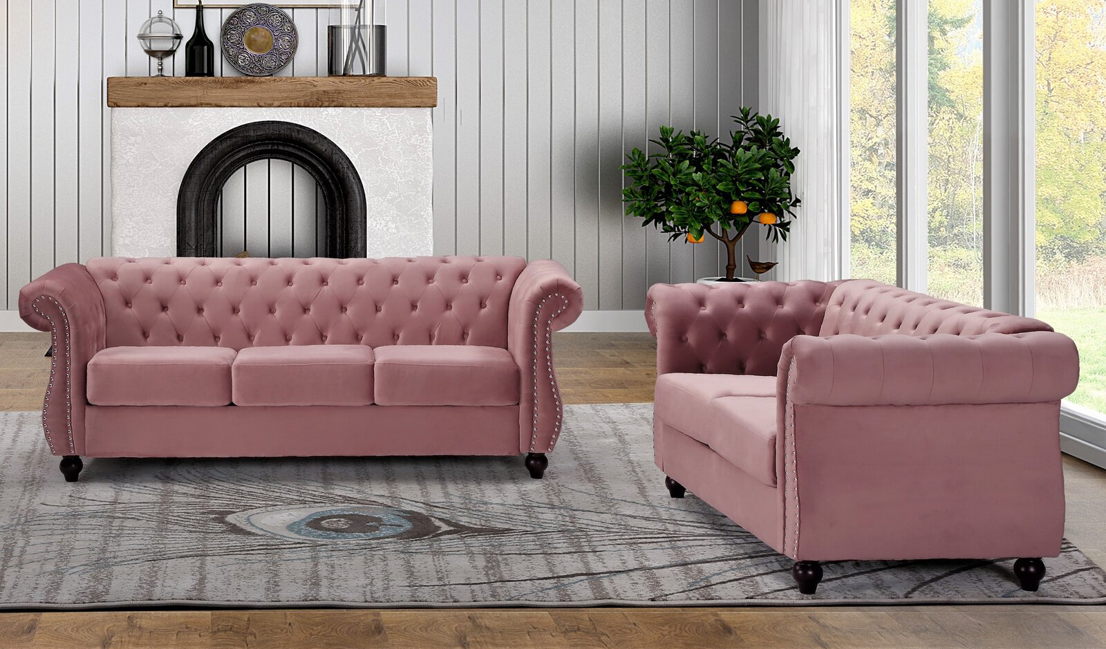 【Furniture】Felan 2 Piece Living Room Set