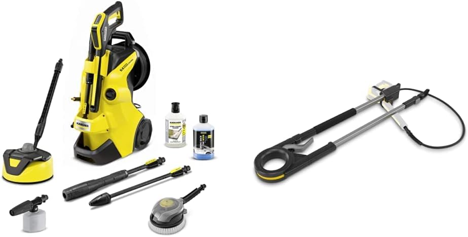 Kärcher K 4 Premium Power Control Car & Home high pressure washer: Intelligent app support - the right solution for heavier soiling - incl. hose reel and car & home kit