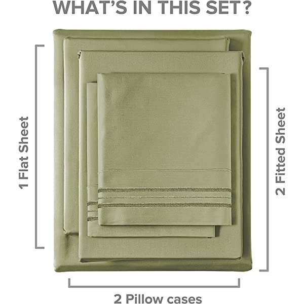 Queen Size Sheet Set - 4 Piece - Hotel Luxury Bed Sheets - Extra Soft - Deep Pockets - Easy Fit - Breathable & Cooling Sheets - Wrinkle Free - Comfy – Dark Grey Bed Sheets - Queens Sheets – 4 PC Queen Grey