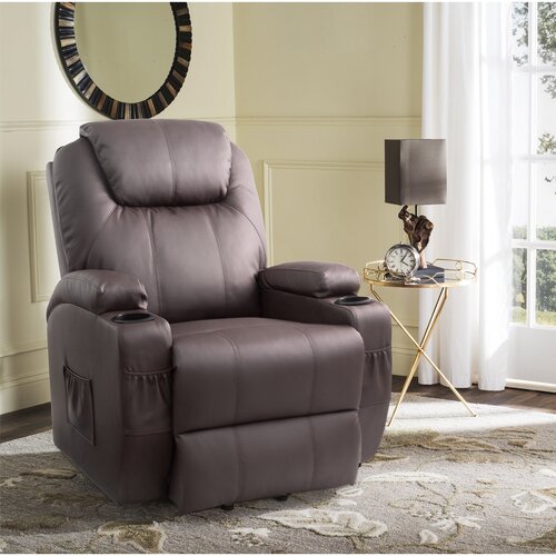 Faux Leather Heated Massage Chair