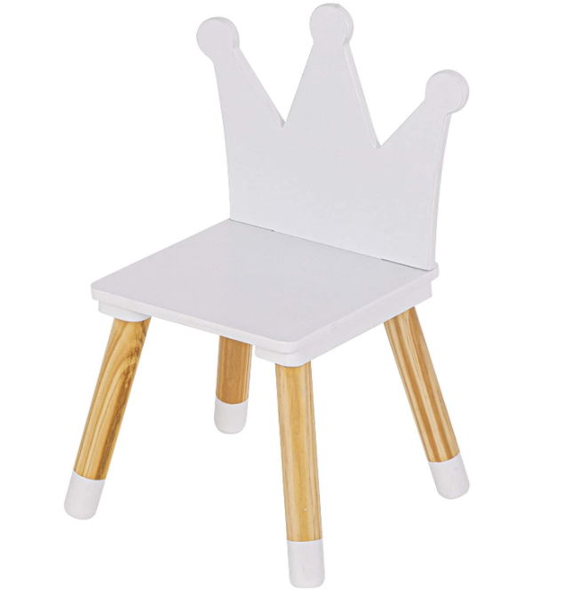 UTEX Kids Table with 4 Chairs Set, Kid Table and Chairs Set for Girls, Toddlers, Boys, 5 Piece Kiddy Table and Chair Set, White