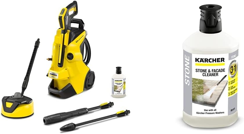 Kärcher K 4 Premium Power Control Car & Home high pressure washer: Intelligent app support - the right solution for heavier soiling - incl. hose reel and car & home kit