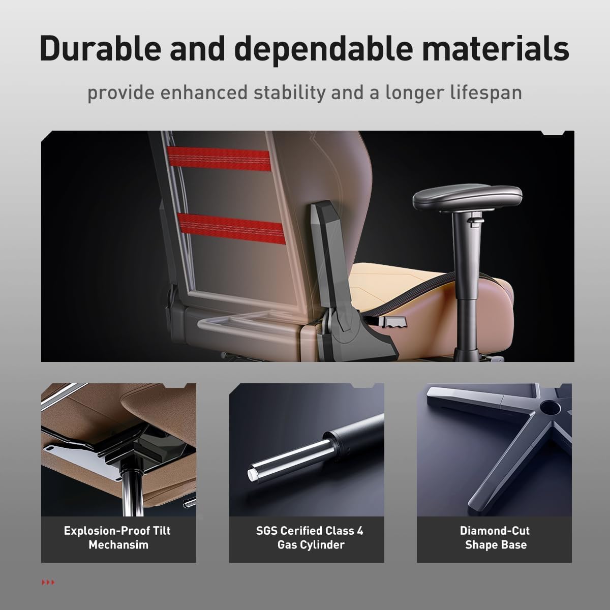 AutoFull C3 Gaming Chair Ergonomic Office Chair with 3D Bionic Lumbar Support, Racing Style Premium PU Leather Computer Chair Gamer Chairs with Footrest and Headrest(3-Years Warranty)