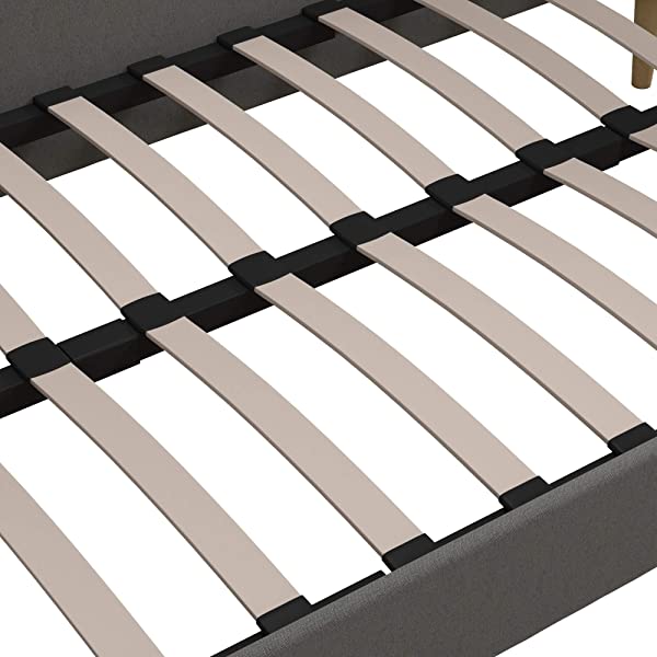 DHP Franklin Mid Century Upholstered Daybed, Sofa Bed, Twin Size Frame, Tan Linen Linen Twin Tan