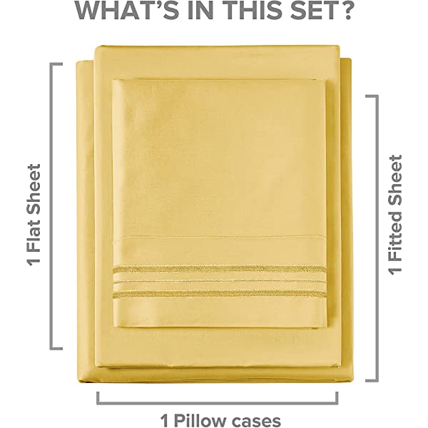 Queen Size Sheet Set - 4 Piece - Hotel Luxury Bed Sheets - Extra Soft - Deep Pockets - Easy Fit - Breathable & Cooling Sheets - Wrinkle Free - Comfy – Dark Grey Bed Sheets - Queens Sheets – 4 PC Queen Grey