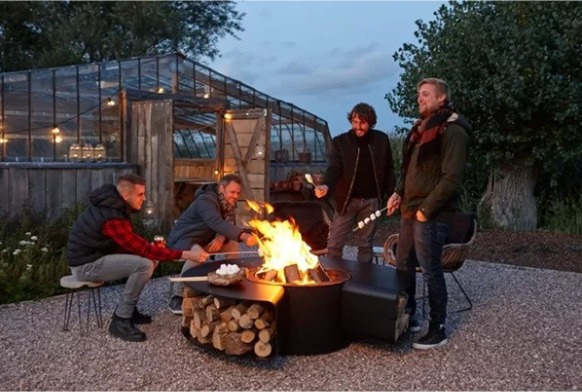 Patio brazier Garden grill outdoor furniture grill iron brazier