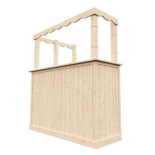 【Home&Garden】Corner Bar Counter Man Cave Home Bar Party Barware Wood Summer Cabin