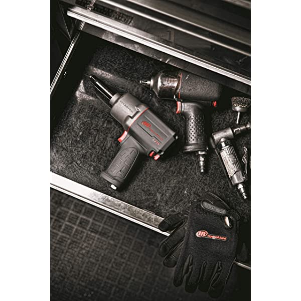 Ingersoll Rand 2235TiMAX 1/2” Drive Air Impact Wrench – Lightweight 4.6 lb Design, Powerful Torque Output Up to 1,350 ft-lbs, Titanium Hammer Case, Max Control, Gray