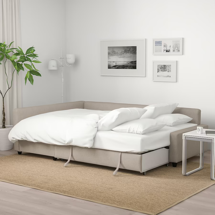 【Furniture】FRIHETEN Sleeper sectional,3 seat