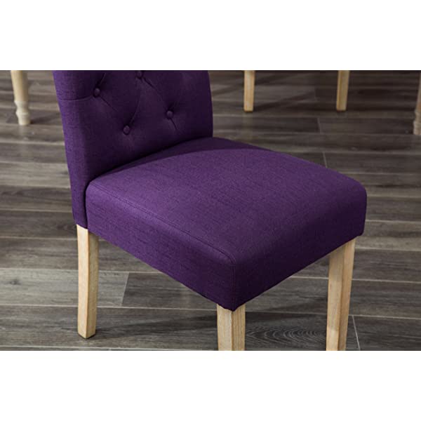 Roundhill Furniture Habitanian 6-Piece White Wash Dining Set with Tufted Chairs and Bench, Beige