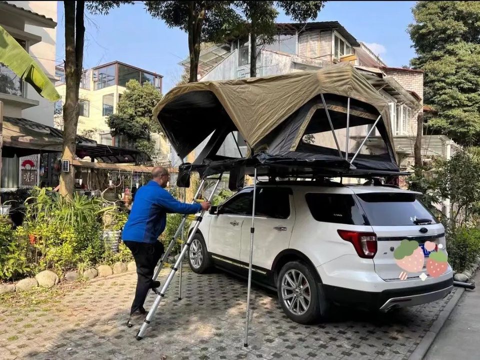 Portable roof tent, outdoor garden camping equipment