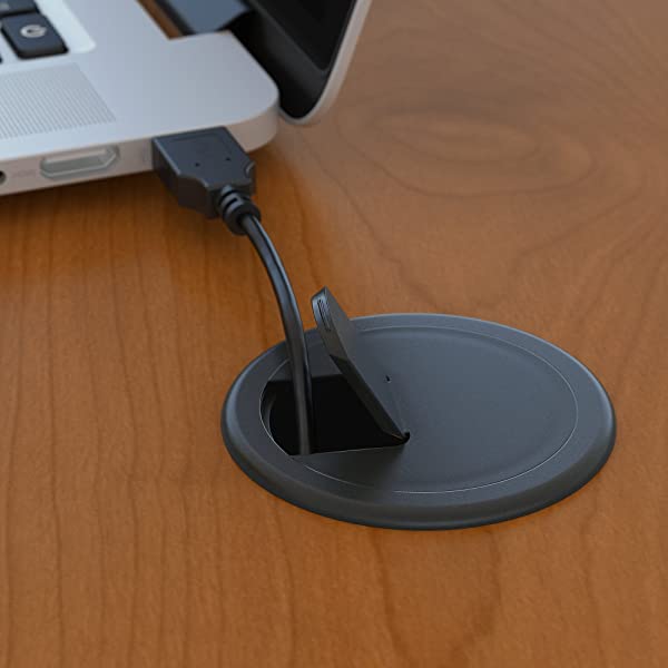 Bush Business Furniture Series C 72W Bow Front L Shaped Desk with 48W Return and Mobile File Cabinet in Hansen Cherry