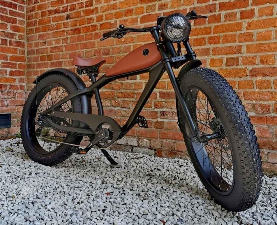 750w Fat Tyre Classic Bobber Cafe Racer ebike