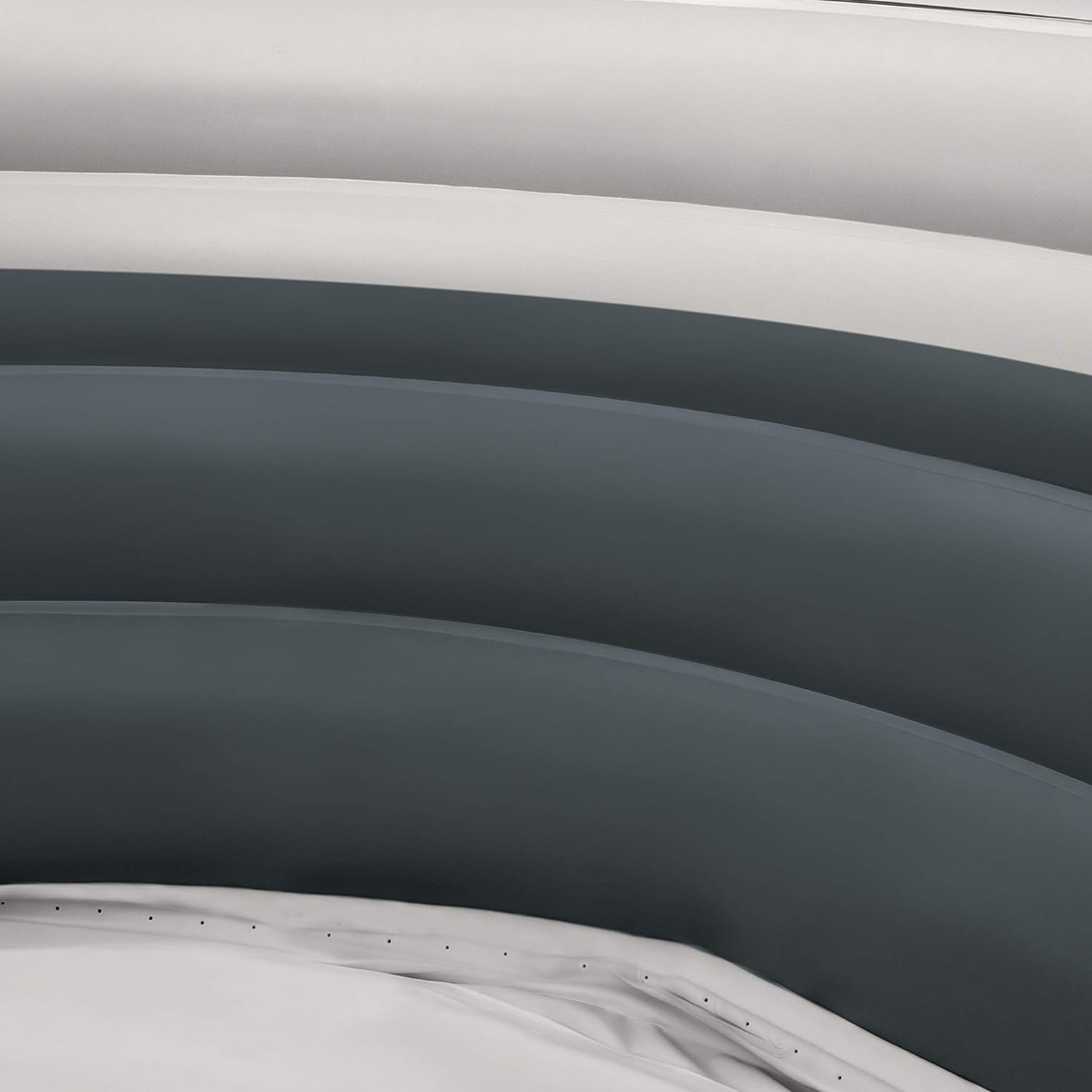 Simple Spa 77in x 26in 4-Person Outdoor Portable Inflatable Round Heated Hot Tub Spa