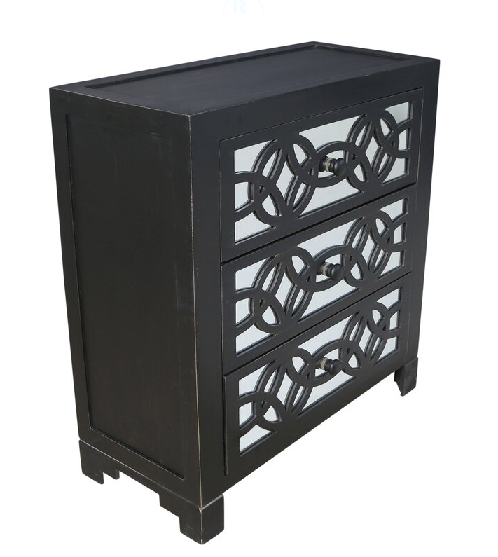 Bester 3 – Drawer Mirrored Accent Chest