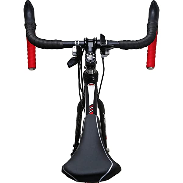 Eurobike 21 Speed Shifting System Road Bike 49/54/56 cm Frame 700C Wheel Adult Road Bicycle Black/white 30rim 54cm