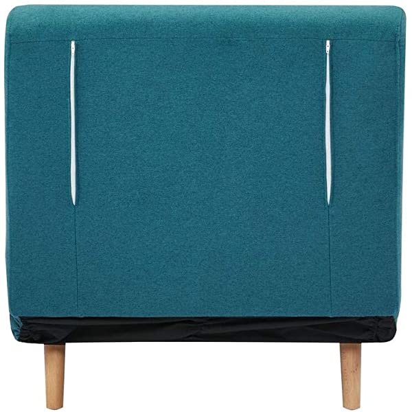 GIA Tri-Fold Sofa Bed, With Pillow, Yellow Yellow With Legs