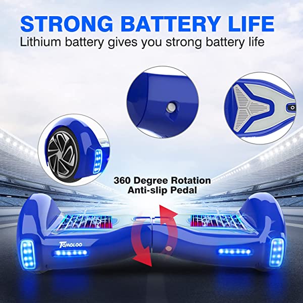 TOMOLOO Hoverboard for Kids and Adult, Hover Board Self Balancing Scooter 6.5