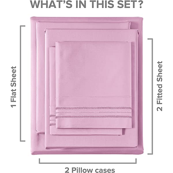 Queen Size Sheet Set - 4 Piece - Hotel Luxury Bed Sheets - Extra Soft - Deep Pockets - Easy Fit - Breathable & Cooling Sheets - Wrinkle Free - Comfy – Dark Grey Bed Sheets - Queens Sheets – 4 PC Queen Grey