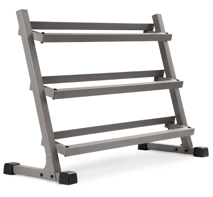 · XMark Rubber Hex Dumbbell Weight Sets, 380 lb to 550 lb Dumbbell Sets With Dumbbell Storage Rack.