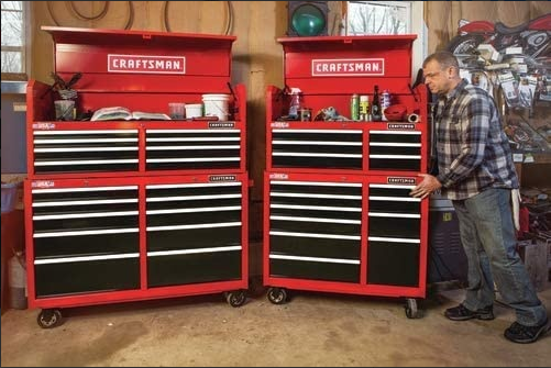 CRAFTSMAN Tool Cabinet with Drawer Liner Roll & Socket Organizer, 52-Inch
