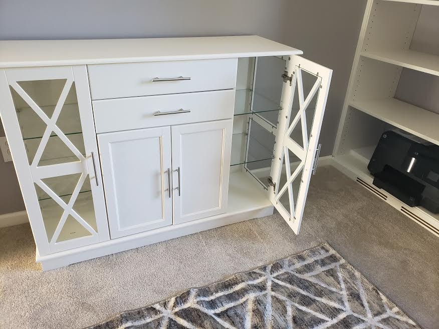 【Furniture】Wood 47 Inch Sideboard Buffet Storage Cabinet Console Sofa Table, Kitchen Dining Room Home Decor