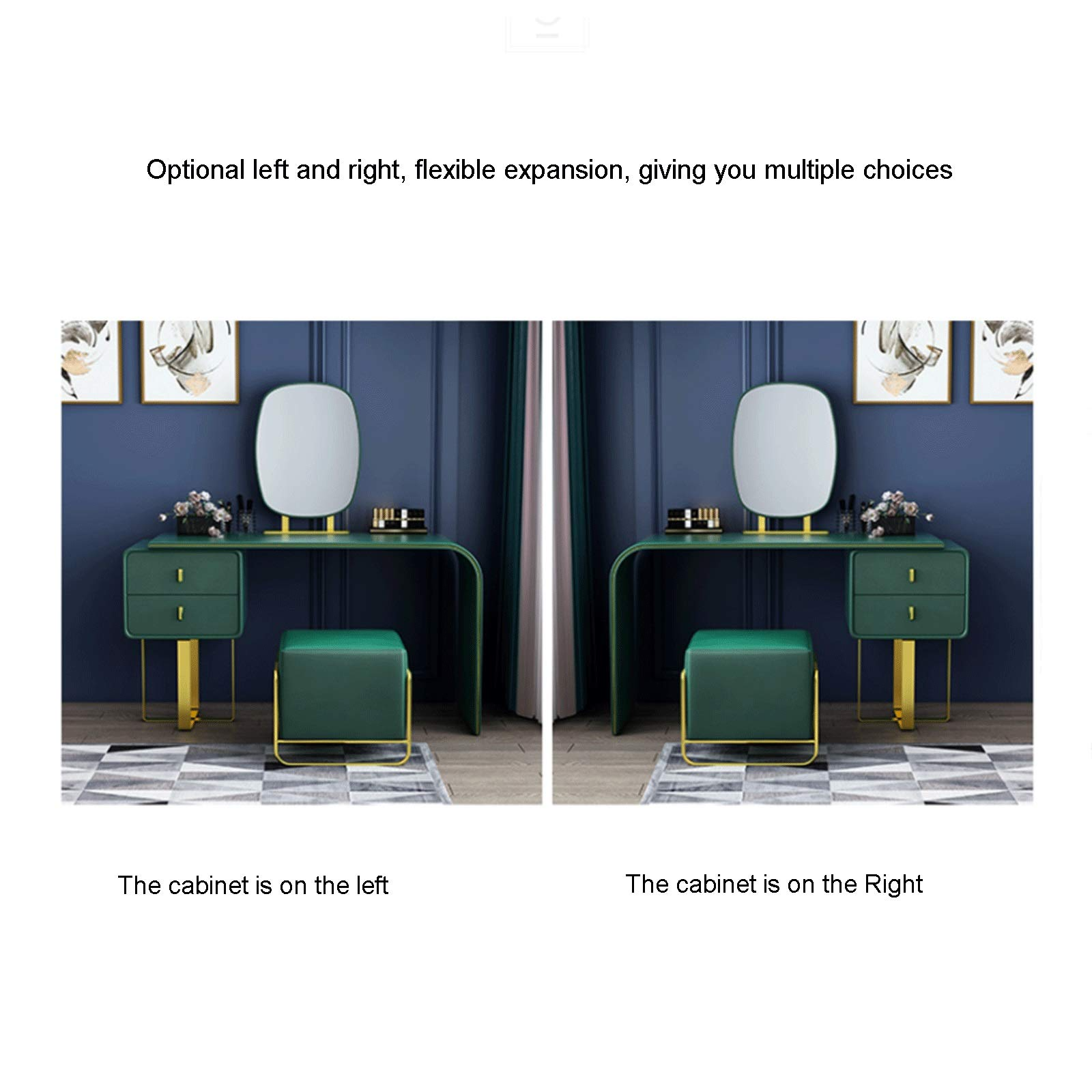 【Furniture】Vanity Bedroom Dresser Set Bedroom Dressing Table with Storage for Home Bedroom Makeup Shop