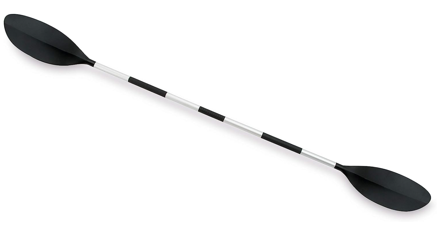 Intex K2 Challenger Kayak 2 Person Inflatable Canoe with Aluminum Oars and Hand Pump