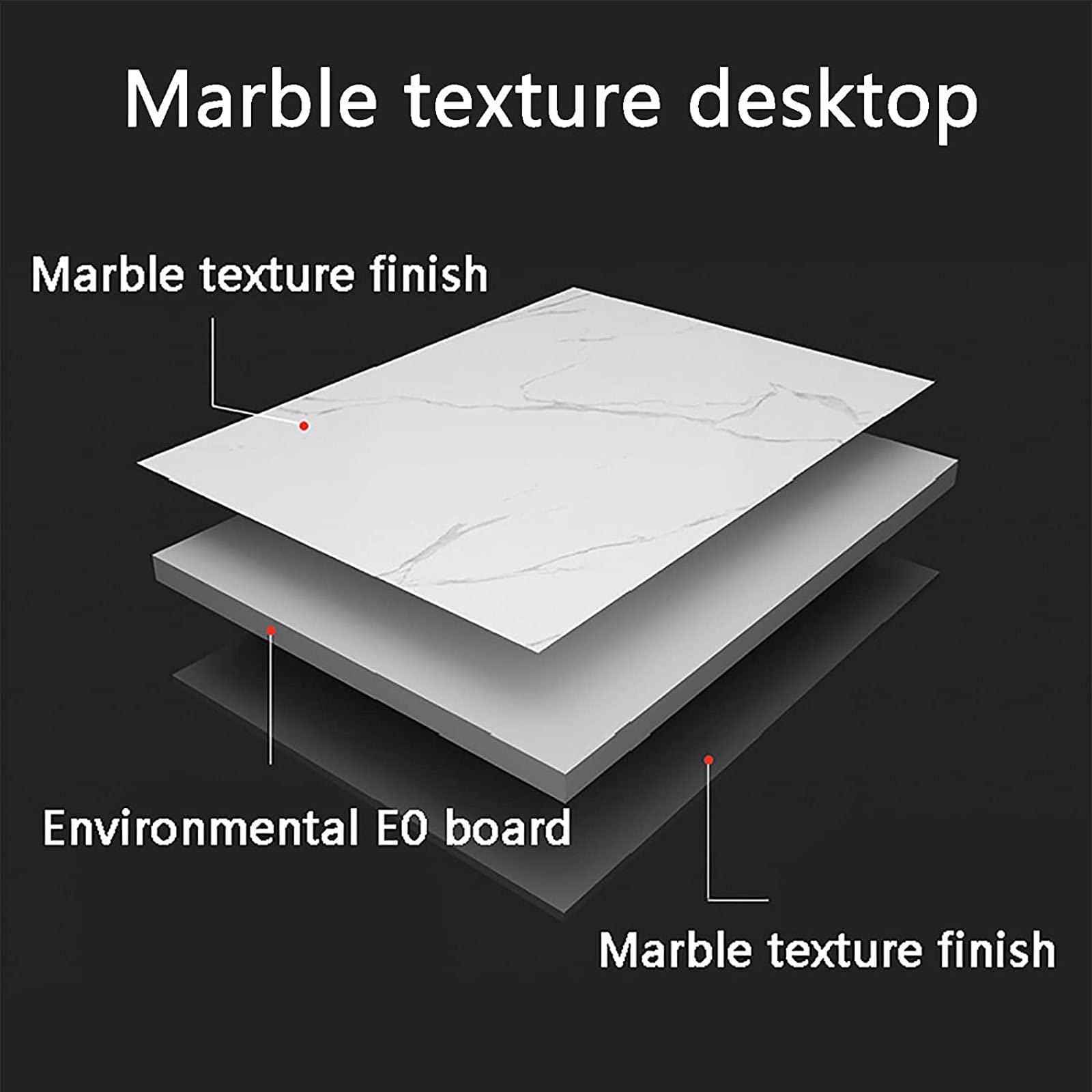 【Furniture】Italian Dressing Table with LED Mirror, Makeup Table with Marble Textured, Lockers & Makeup Chairs