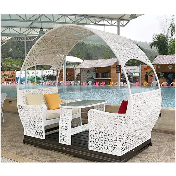 【Home&Garden】Outdoor Swing Rocking Chair Balcony Table & Chair Rattan Chair