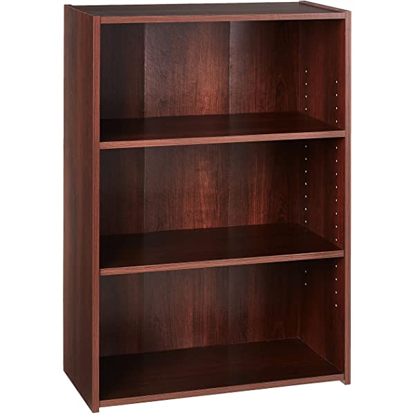 Sauder Beginnings 3-Shelf Bookcase, Brook Cherry finish